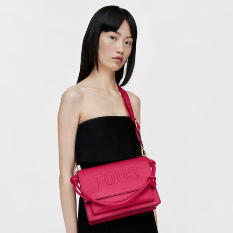 Bolsa tiracolo Audree média fúcsia TOUS Brenda